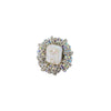 Wholesale Brooch Copper Geometric Imitation Baroque Pearl Electroplated Light Luxury Minimalist