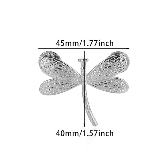 Wholesale Brooch Titanium Steel Dragonfly Insect Cartoon Characters Electroplating Women's Retro Style
