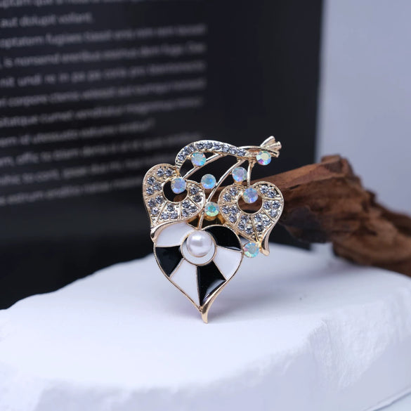 Wholesale Brooch Zinc Alloy Animal Flower Insect Leaves Geometric Dripping Oil Style
