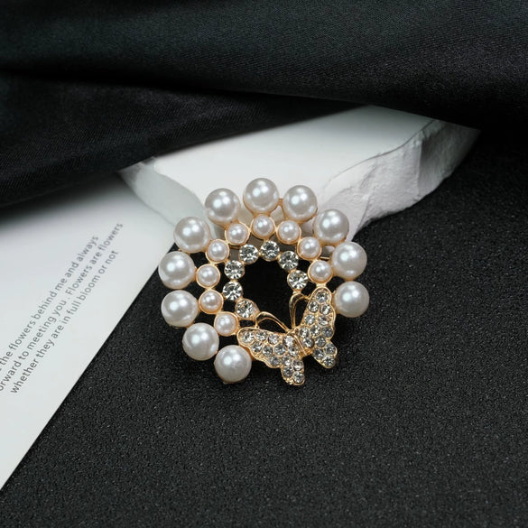 Wholesale Brooch Zinc Alloy Bow Electroplated Elegant