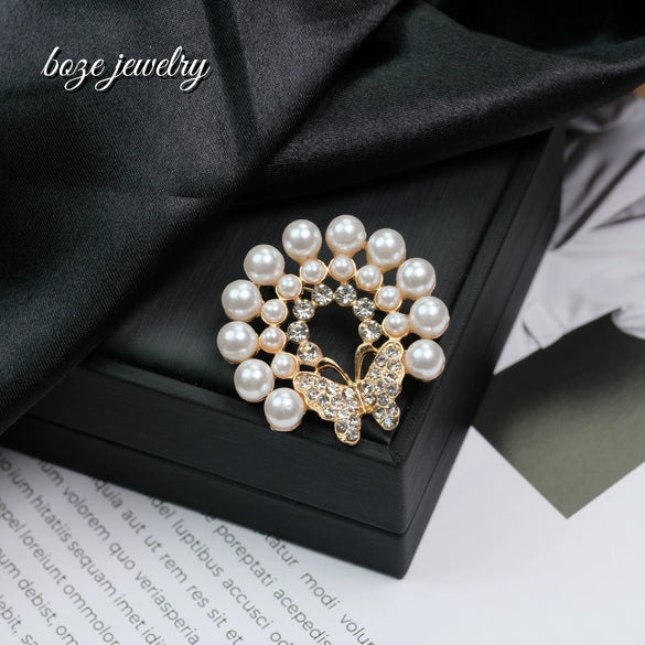 Wholesale Brooch Zinc Alloy Bow Electroplated Elegant