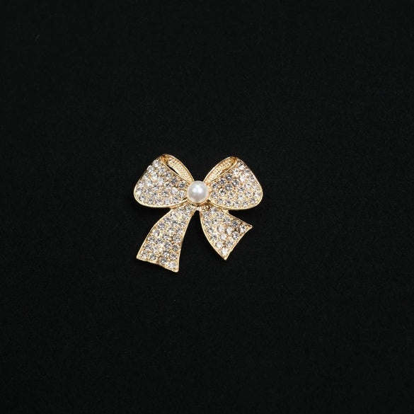 Wholesale Brooch Zinc Alloy Bowknot Antiglow Electroplated For Women