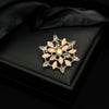 Wholesale Brooch Zinc Alloy Colorful Rhinestone Geometric Drop Shape Electroplating For Women