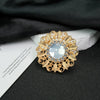 Wholesale Brooch Zinc Alloy Drop Shape Electroplating Women's Unisex Decorative Accessory