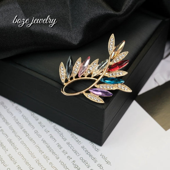 Wholesale Brooch Zinc Alloy Flower Electroplated Jewelry For Women's Clothing Accessories