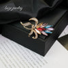 Wholesale Brooch Zinc Alloy Flower Electroplated Jewelry For Women's Clothing Accessories