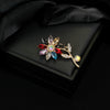 Wholesale Brooch Zinc Alloy Flower Electroplated Jewelry For Women's Clothing Accessories