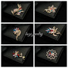 Wholesale Brooch Zinc Alloy Flower Electroplated Jewelry For Women's Clothing Accessories