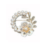 Wholesale Brooch Zinc Alloy Flower Electroplating Clothing Accessories For Female And Unisex