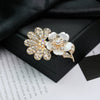 Wholesale Brooch Zinc Alloy Flower Electroplating Light Luxury Style Clothing Accessories