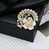 Wholesale Brooch Zinc Alloy Flower Electroplating Light Luxury Style Clothing Accessories