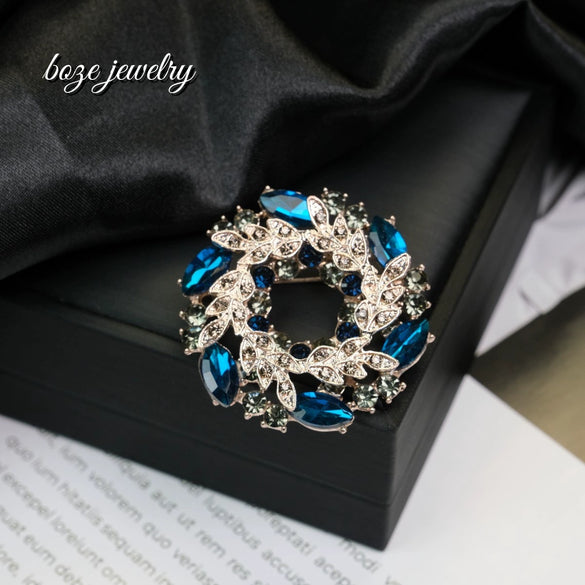 Wholesale Brooch Zinc Alloy Flower Electroplating Light Luxury Style