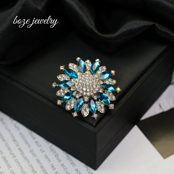 Wholesale Brooch Zinc Alloy Flower Shaped Electroplated Unisex