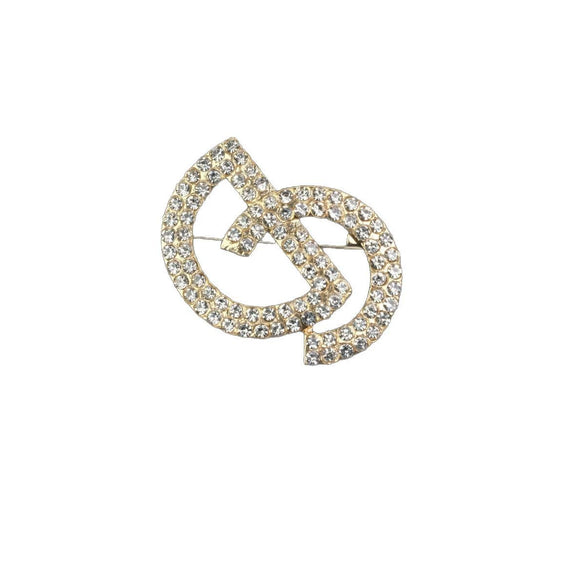 Wholesale Brooch Zinc Alloy Geometric Letter Style Electroplating Clothing Antirunning Pin Accessories For Women And Unisex