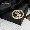 Wholesale Brooch Zinc Alloy Geometric Letter Style Electroplating Jewelry