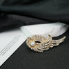 Wholesale Brooch Zinc Alloy Geometric Vintage Angel Wings Feather Electroplating For Women And Unisex