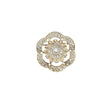 Wholesale Brooch Zinc Alloy Light Luxury Geometric Flower Diamondencrusted Electroplating For Women