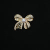Wholesale Brooch Zinc Alloy Light Luxury Style Bow Electroplating Rhinestone Jewelry Pin