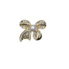 Wholesale Brooch Zinc Alloy Light Luxury Style Bow Electroplating Rhinestone Jewelry Pin