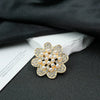 Wholesale Brooch Zinc Alloy Retro Flower Style Electroplating Antilight