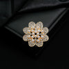 Wholesale Brooch Zinc Alloy Retro Flower Style Electroplating Antilight