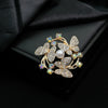 Wholesale Brooch Zinc Alloy Retro Style Heart Leaf Drop Shape Electroplating For Women And Unisex