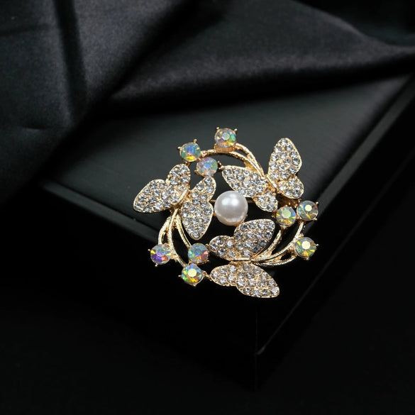 Wholesale Brooch Zinc Alloy Retro Style Heart Leaf Drop Shape Electroplating For Women And Unisex