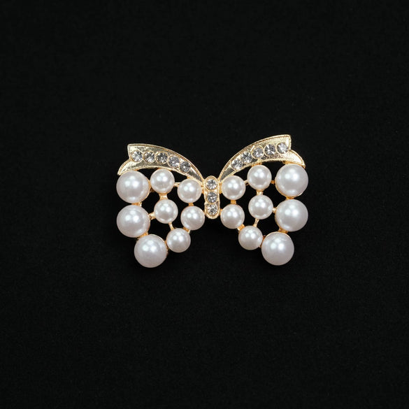 Wholesale Brooch Zinc Alloy Rhinestone Geometric Butterfly Electroplated Jewelry Accessory For Women And Unisex