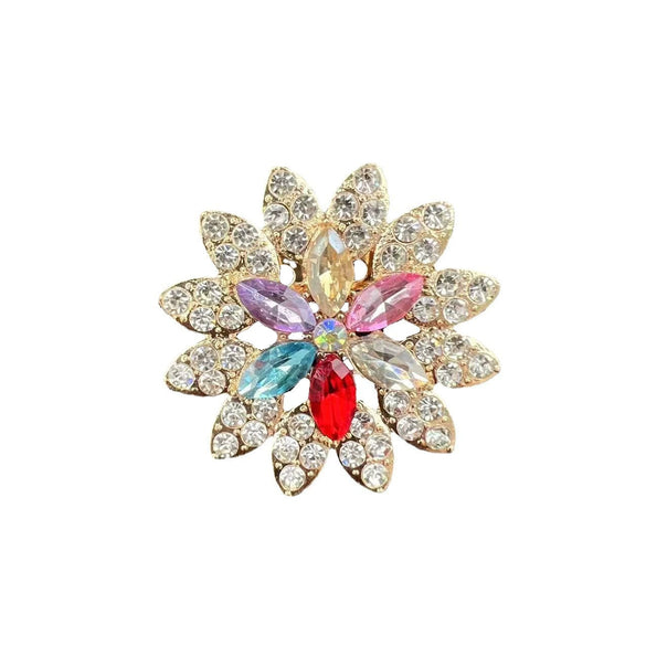 Wholesale Brooch Zinc Alloy Star Light Luxury Style Electroplated For Women And Unisex