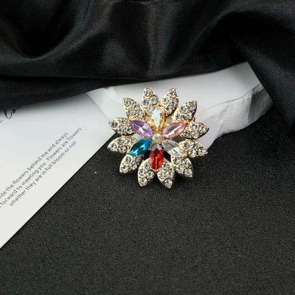 Wholesale Brooch Zinc Alloy Star Light Luxury Style Electroplated For Women And Unisex