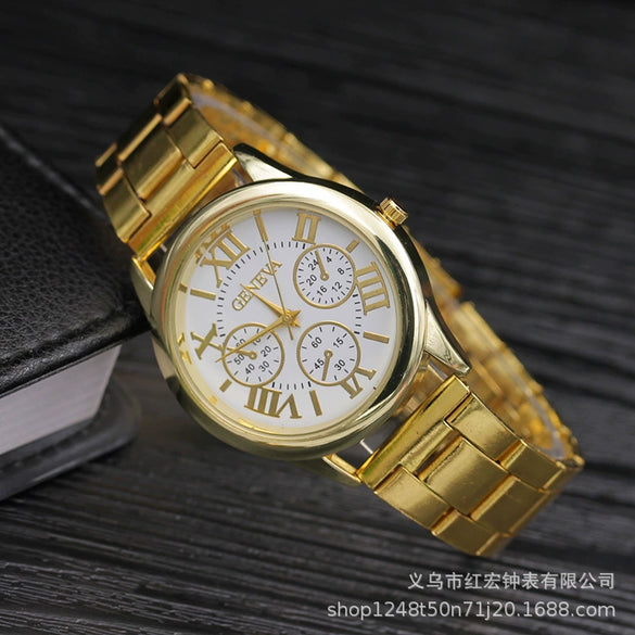 Wholesale Business Style Quartz Watch With Stainless Steel Band And Round Dial For Men