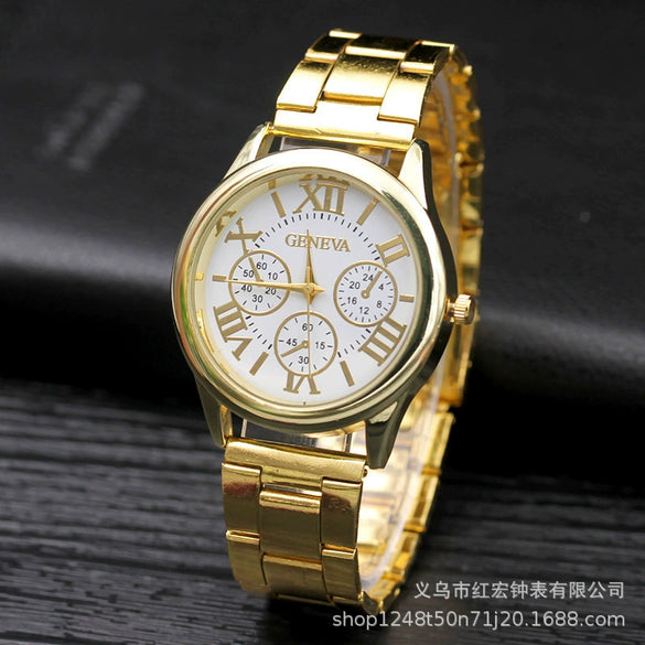 Wholesale Business Style Quartz Watch With Stainless Steel Band And Round Dial For Men