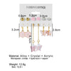 Wholesale Butterfly Earrings Set Mixed Material Alloy Geometric Design