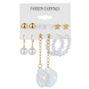 Wholesale Butterfly Earrings Set Mixed Material Alloy Geometric Design
