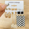 Wholesale Butterfly Earrings Set Mixed Material Alloy Geometric Design