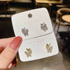 Wholesale Butterfly Earrings With S925 Silver Needles Alloy Material Cartoon Animal Design Full Diamond Treatment For Women