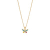 Wholesale Butterfly Elephant Pendant Palm Eye Stainless Steel Necklace With O Shaped Chain And Dripping Oil Treatment For Women Featuring Animal Pattern