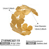 Wholesale Butterfly Flowershaped Open Bracelet Set Geometric Minimalist Design Stainless Steel 18K Gold Plated