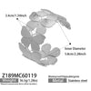 Wholesale Butterfly Flowershaped Open Bracelet Set Geometric Minimalist Design Stainless Steel 18K Gold Plated