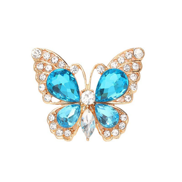 Wholesale Butterfly Hole Shoes Diy Accessories Crystal Gem Alloy Jewelry Material For Women With Electroplating And Animal Patterns For Phone Case