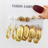 Wholesale Butterfly Love Lock Rose Diamond Pearl Earrings Set Alloy Electroplated With Heart Animal Zodiac Patterns Unisex