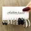 Wholesale Butterfly Love Lock Rose Diamond Pearl Earrings Set Alloy Electroplated With Heart Animal Zodiac Patterns Unisex