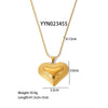 Wholesale Butterfly Love Pendant High Sense Clavicle Chain For Autumn And Winter Sweaters Stainless Steel Jewelry With Electroplating Pvd Furnace Real Gold And Animal Pattern