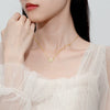 Wholesale Butterfly Necklace 925 Silver Geometric Microinlaid Zircon Light Luxury Jewelry For Women