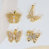 Wholesale Butterfly Pendant Necklace Copper Animal Zodiac Electroplating Simple Design Women's Accessories