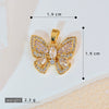 Wholesale Butterfly Pendant Necklace Copper Animal Zodiac Electroplating Simple Design Women's Accessories