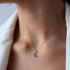 Wholesale Butterfly Pendant Necklace With Insect Pattern Copper And Titanium Steel Electroplated Ochain