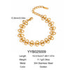 Wholesale Butterfly Round Waist Chain Necklace Bracelet Suit In Titanium Steel With Pvd Furnace Vacuum Real Gold Plating And Geometric Internet Celebrity Style