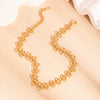 Wholesale Butterfly Round Waist Chain Necklace Bracelet Suit In Titanium Steel With Pvd Furnace Vacuum Real Gold Plating And Geometric Internet Celebrity Style