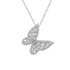 Wholesale Butterfly Sterling Silver 925 Elegant Geometric Electroplated Necklace Clavicle Chain For Female